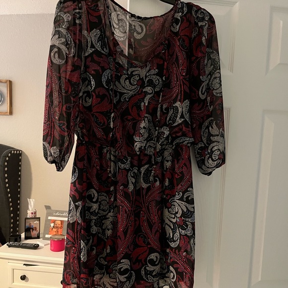 Bebop Juniors multi colored dress with lining underneath. Size large. - Picture 1 of 3